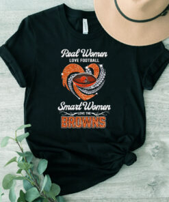 Real Women Love Football Smart Women Love The Cleveland Browns Champions TShirt