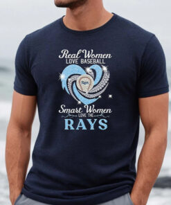 Real Women Love Football Smart Women Love The Tampa Bay Rays Champions TShirt