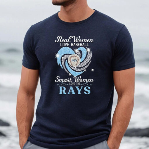 Real Women Love Football Smart Women Love The Tampa Bay Rays Champions TShirt