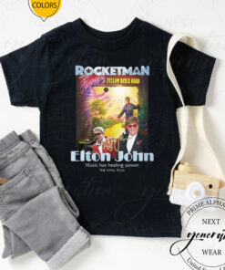 Rocketman Yellow Brick Road Elton John Music Has Healing Power The Final Tour Unisex T-Shirts