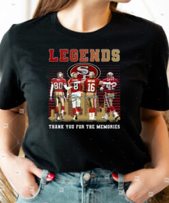 San Francisco 49ers Legends Thank You For The Memories Unisex T Shirts