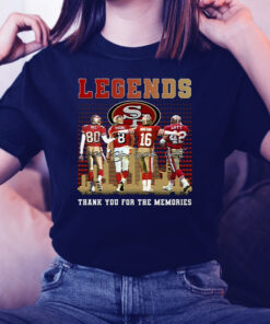 San Francisco 49ers Legends Thank You For The Memories Unisex TShirt