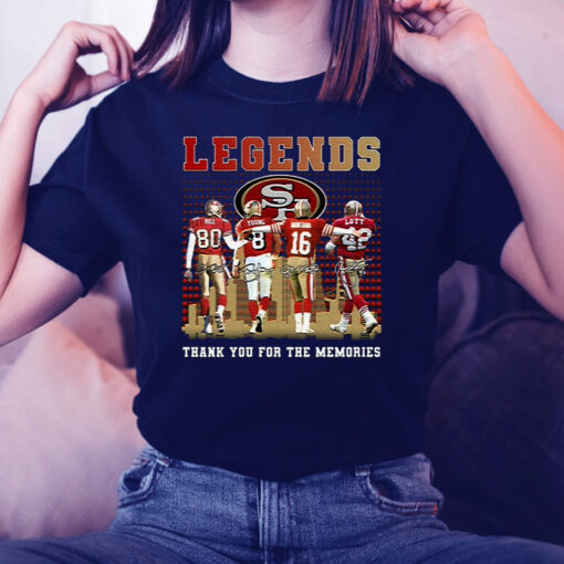 San Francisco 49ers Legends Thank You For The Memories Unisex TShirt