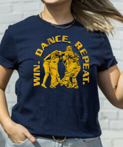 Seattle Baseball Win. Dance. Repeat. Retro T-Shirt