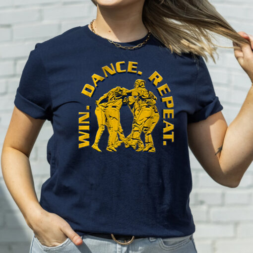 Seattle Baseball Win. Dance. Repeat. Retro T-Shirt