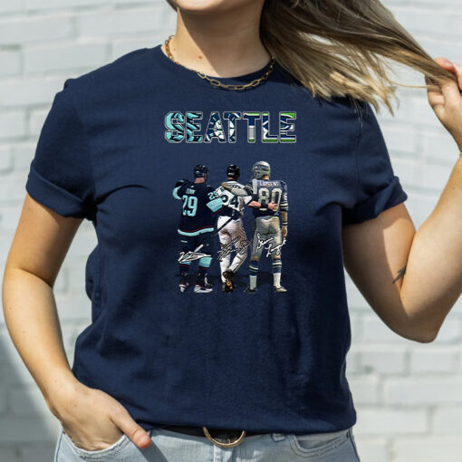 Seattle Kraken Seattle Seahawks And Seattle Mariners T-Shirt