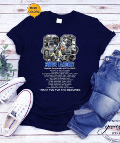 Steve Largent Seattle Seahawks Thank You For The Memories T Shirts