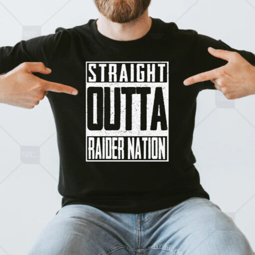 Straight Outta Raider Nation Las Vegas Raiders Unisex T Shirts