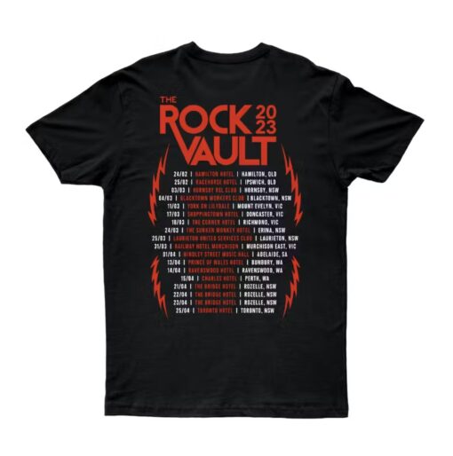 The Screaming Jets Vault Tour Shirt back