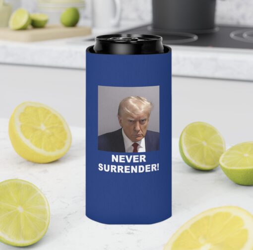 Trump Never Surrender Beverage Cooler Can 2
