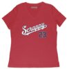 Washington Baseball Scrappy Women's V-Neck T-Shirt
