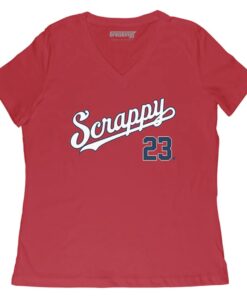 Washington Baseball Scrappy Women's V-Neck T-Shirt
