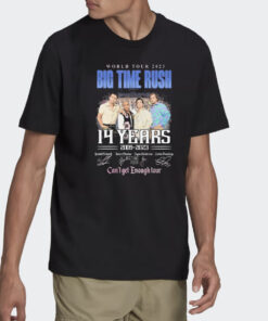 World tour 2023 big time rush 14 years 2009 2023 can’t get enough tour signatures t shirts