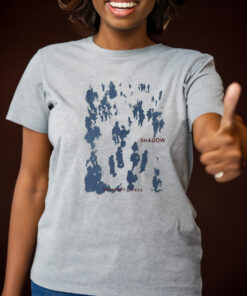 Y2K Graphic Print Shirt, Shadow Figures T Shirt