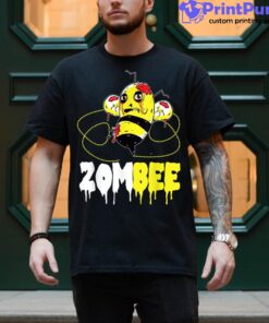 Zombee Zombie Bee Funny Halloween Pun Men’s And Women’s Size Shirt
