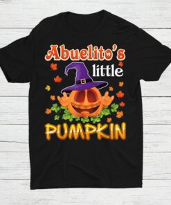 Abuelitos Little Pumpkin Halloween Cute Scary In The Patch Shirt