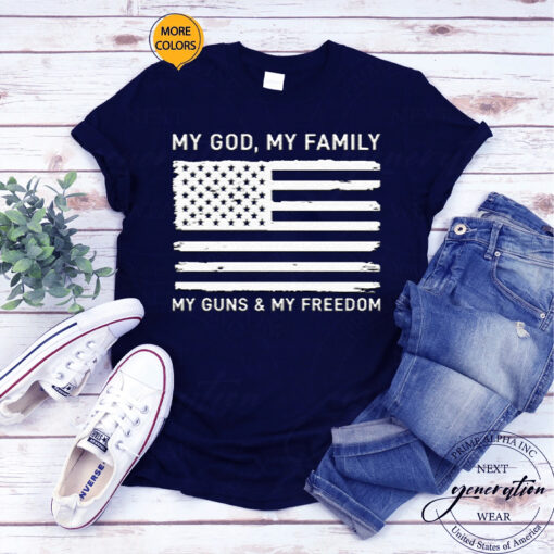 my god my family t-shirt
