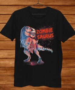 Zombiesaurus T Rex Dinosaur Tyrannosaurus Halloween Zombie Shirt
