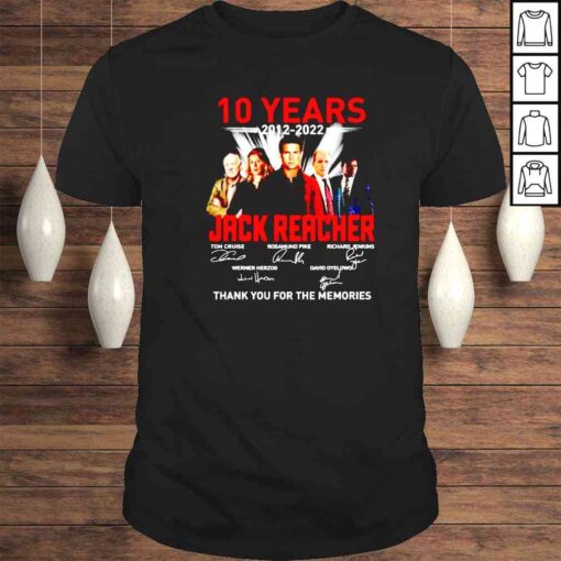 10 years of Jack Reacher 2012 2022 thank you for the memories shirt