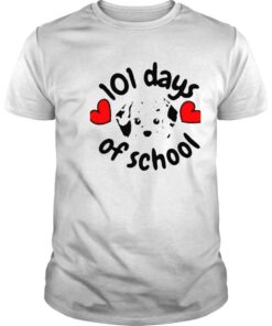 101 Days Smarter Dalmatian Dog 100 Days School Shirt