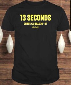 13 Seconds KC Chiefs 4236 Buffalo Bills Shirt