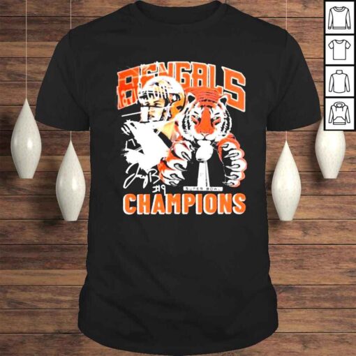 Cincinnati Bengals 9 Joe Burrow Super Bowl Champions TShirt