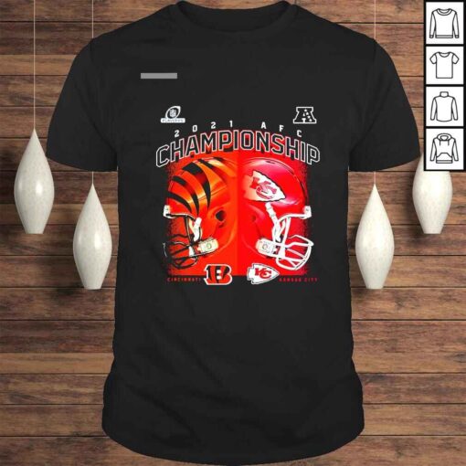 Cincinnati Bengals vs Kansas City Chiefs 2021 AFC Championship Head to Head Matchup Tshirt