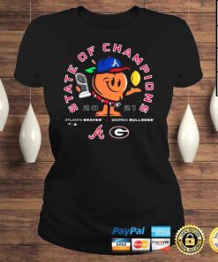 ClassicLadies Atlanta Braves vs Georgia Bulldogs State of Champions Peach 2021 shirt