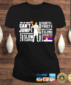 ClassicLadies Nikola Jokic Cant Jump Slow Flopper Forty First Slow Feet Tshirt