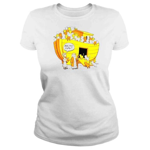 Noahs Ark cats are you sure shirt - Image 3