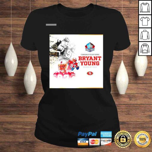 Pro Football Hall of Fame Canton Ohio Congratulations Bryant Young Class of 2022 Poster shirt - Image 3