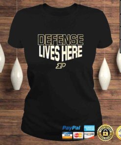 ClassicLadies Purdue Basketball Defense Lives Here TShirt