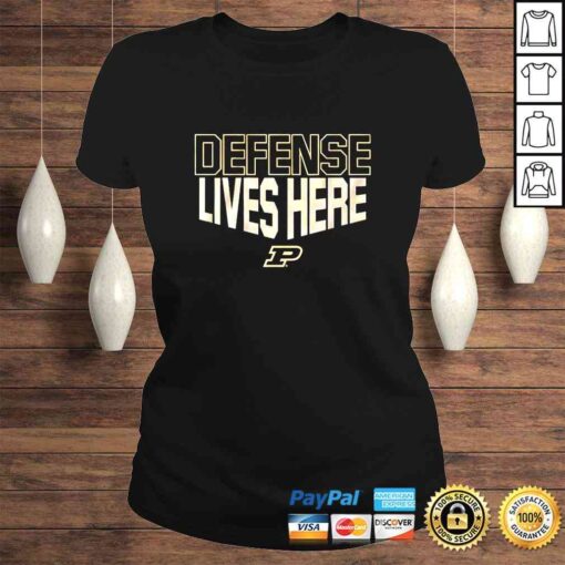 Purdue Basketball Defense Lives Here TShirt - Image 3