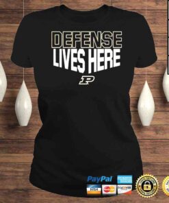 ClassicLadies Purdue Boilermakers defense lives here shirt