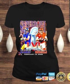 ClassicLadies Super Bowl LVI 2022 Los Angeles Rams Vs Cincinnati Bengals February 13 2022 Shirt