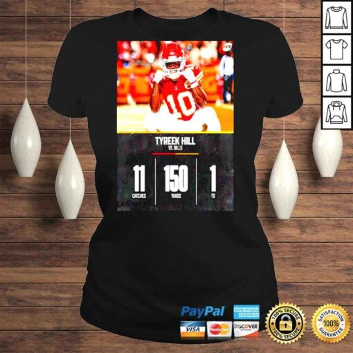 Tyreek Hill Vs Bills 11 Catches 150 Yards Shirt - Image 3