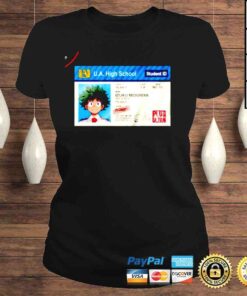 ClassicLadies UA Student ID Card My Hero Academia Izuku Midoriya shirt