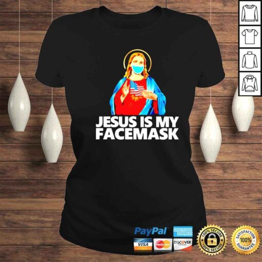 jesus is my face mask American flag shirt