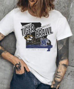 Gold Mizzou Tigers vs Memphis Tiger Brawl Gameday T-Shirt