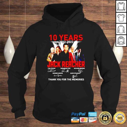 10 years of Jack Reacher 2012 2022 thank you for the memories shirt