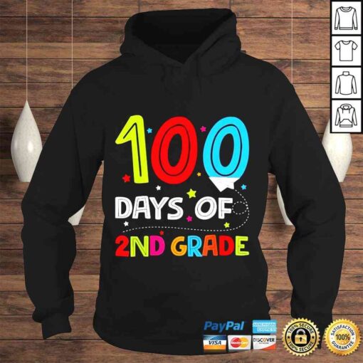 100 Days of 2nd Grade Teacher Second Grade School TShirt