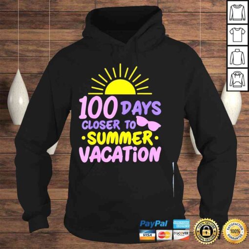 100 Days of School Closer Summer Vacation Teacher Student Shirt