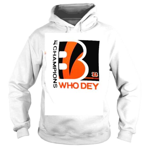 Cincinnati Bengals Champions Who Dey 2021 shirt - Image 4