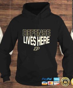 Hoodie Purdue Basketball Defense Lives Here TShirt