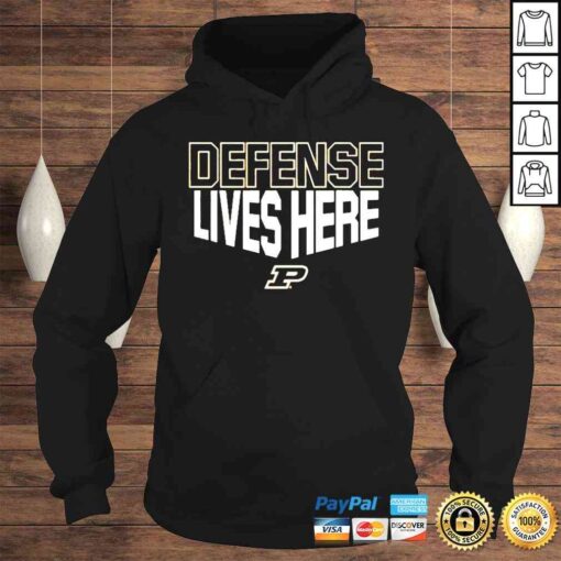 Purdue Boilermakers defense lives here shirt - Image 4