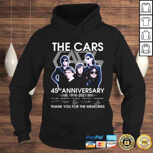 The Cars 45th anniversary 1976 2021 thank you for the memories signatures shirt - Image 4