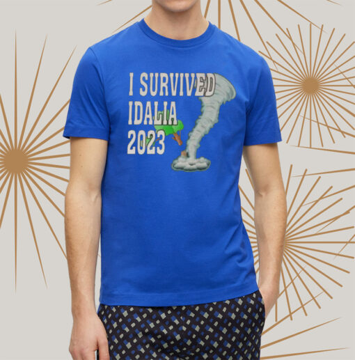I Survived Hurricane Idalia 2023 Art Design t-Shirt
