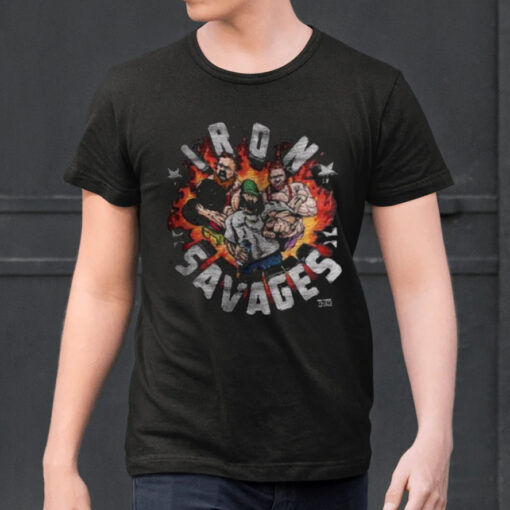 Iron Savages Pumping Iron Art Design Shirtt