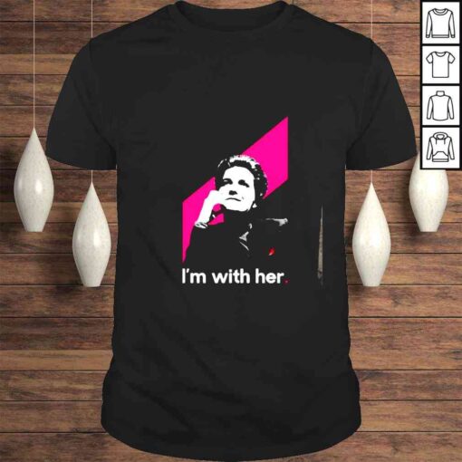 Janeway Cranberry I’m With Her shirt