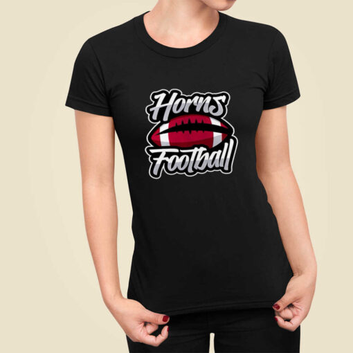 New Lambert Horns Football Script Logo Shirt - Image 3